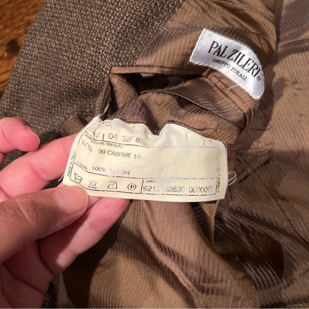 Pal Zileri Wool Cashmere Blend Sport Twead Coat Sz 50 (40 US) - Picture 7 of 7